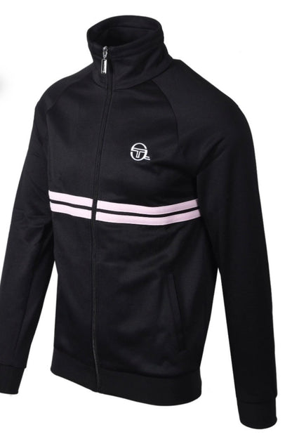 Sergio Tacchini New Dallas John Mcenroe Black & Lilac - Tennis Track Top RRP £80