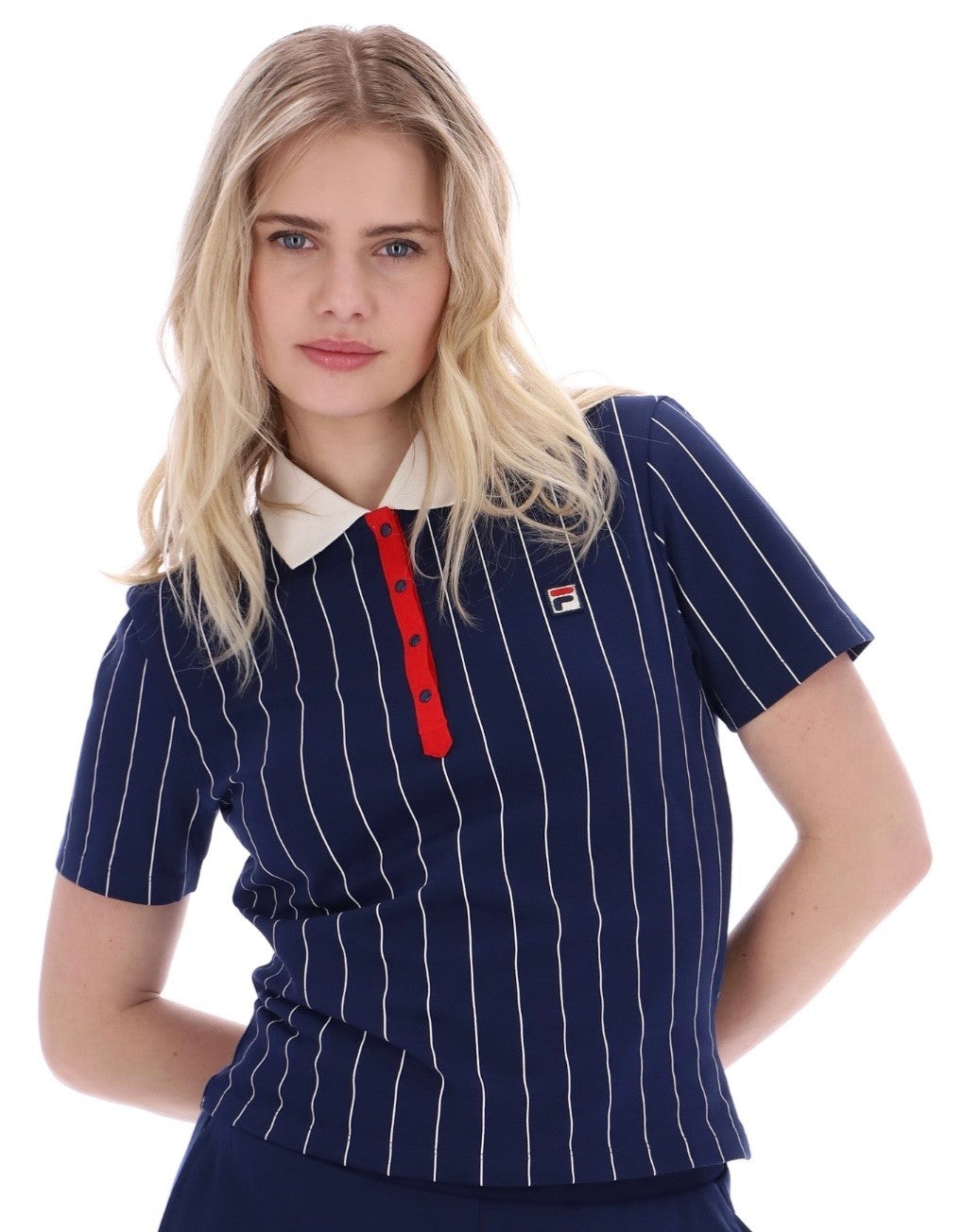 Fila Vintage BAI Women’s Navy Tennis Polo Shirt - Ltd Edition