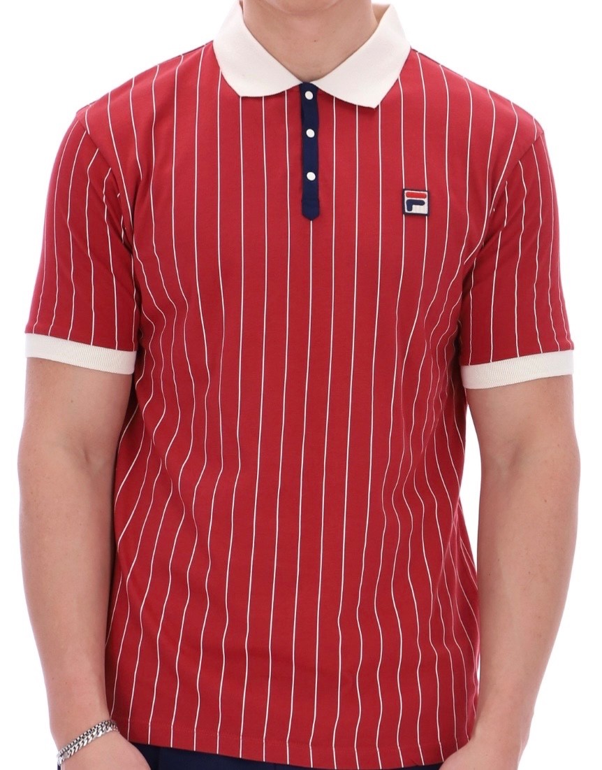 Fila Bjorn Borg BB1 Red - Iconic Tennis Shirt - 100% Cotton