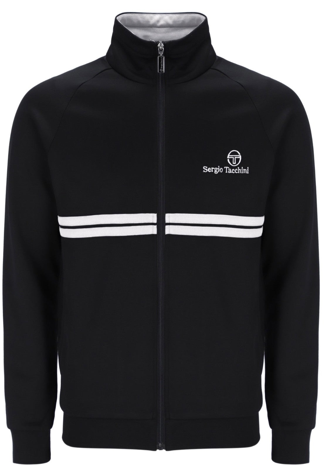 Sergio Tacchini Dallas Mcenroe Black/White - Track Top RRP £80