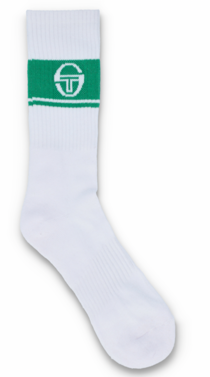 Sergio Tacchini/John McEnroe- 3 x Pairs of Tennis Socks - White with Colours