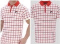 Fila Vintage Borg (Bobby) Retro Tennis Polo Shirt- Off White/Red-Arsenal 2025!