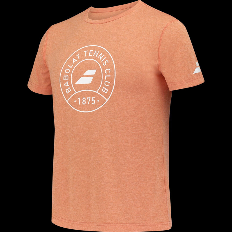 Babolat Exercise Graphic Cotton Tennis Tee In Orange   New for 2025! RRP £351