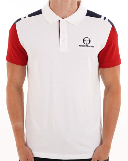 Sergio Tacchini Drive Red/Blue - Tennis Track Top w Matching Drive Polo Shirt