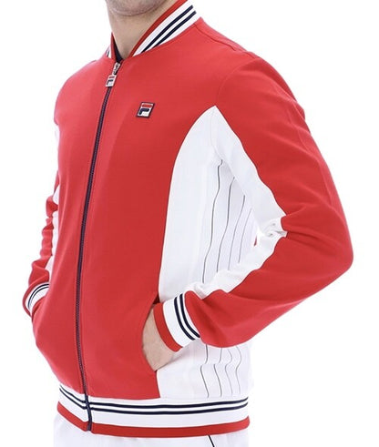 Fila Settanta Wimbledo Red Tennis Track Top - RRP £75 - Bjorn Borg