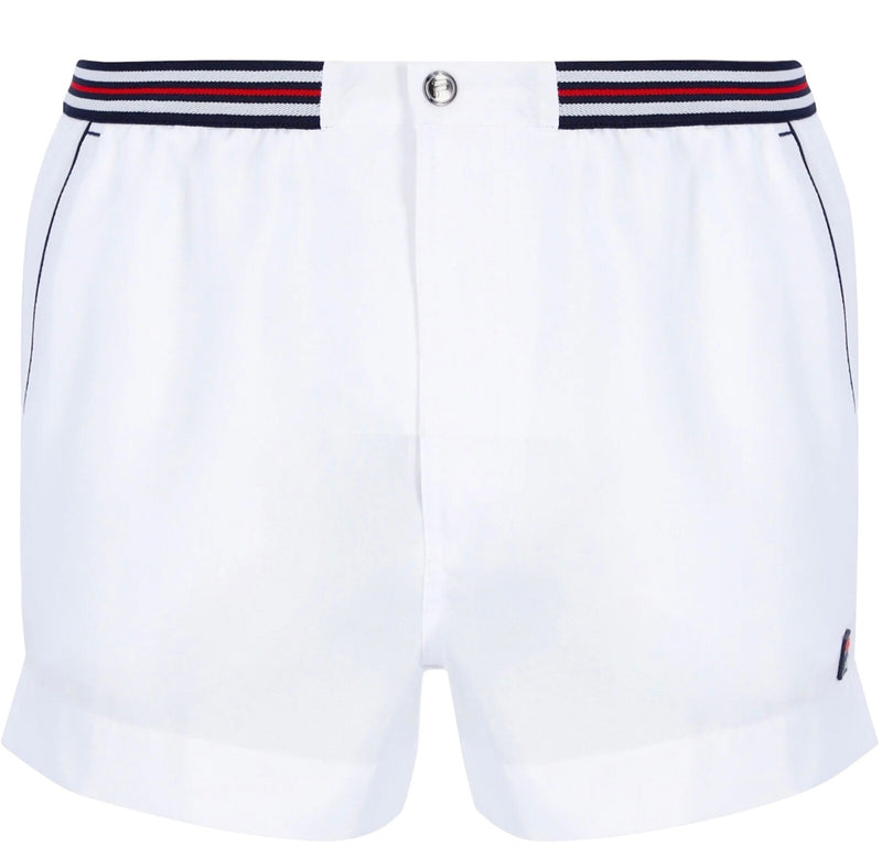 Fila Borg Hightide Retro Wimbledon White Tennis Shorts(Football Casuals)