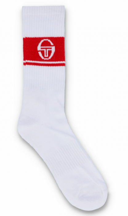 Sergio Tacchini/John McEnroe- 3 x Pairs of Tennis Socks - White with Colours