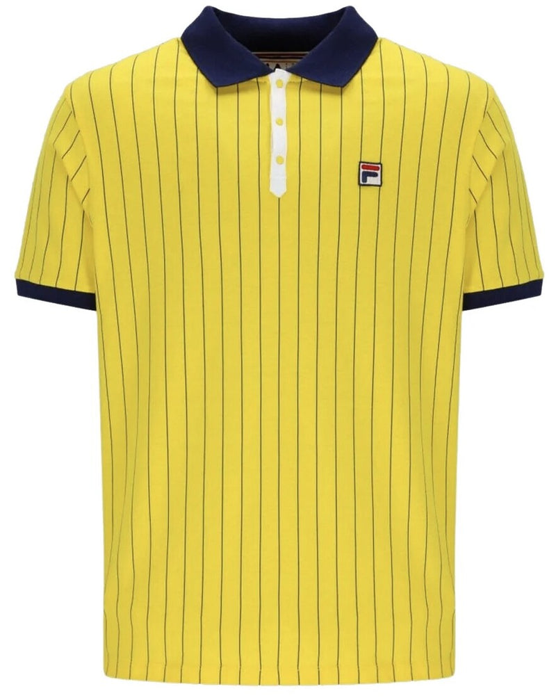 Fila Bjorn Borg BB1 Polo Tennis Shirt - 100% Cotton - Yellow (Watford Colours)
