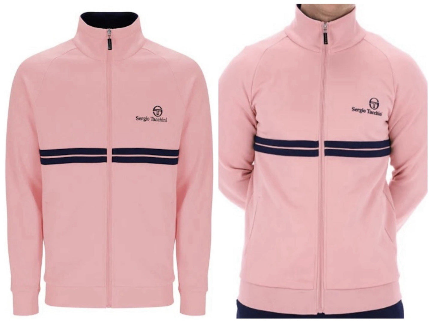 Sergio Tacchini New Dallas John Mcenroe Pink - Tennis Track Top RRP £80