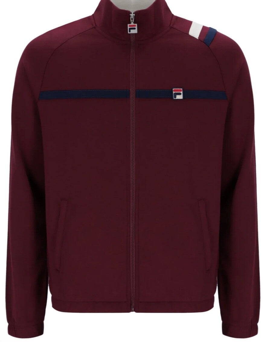 Fila Vintage Borg Wimbledon Settanta MKII Tennis Track Top (Burgundy) RRP £75