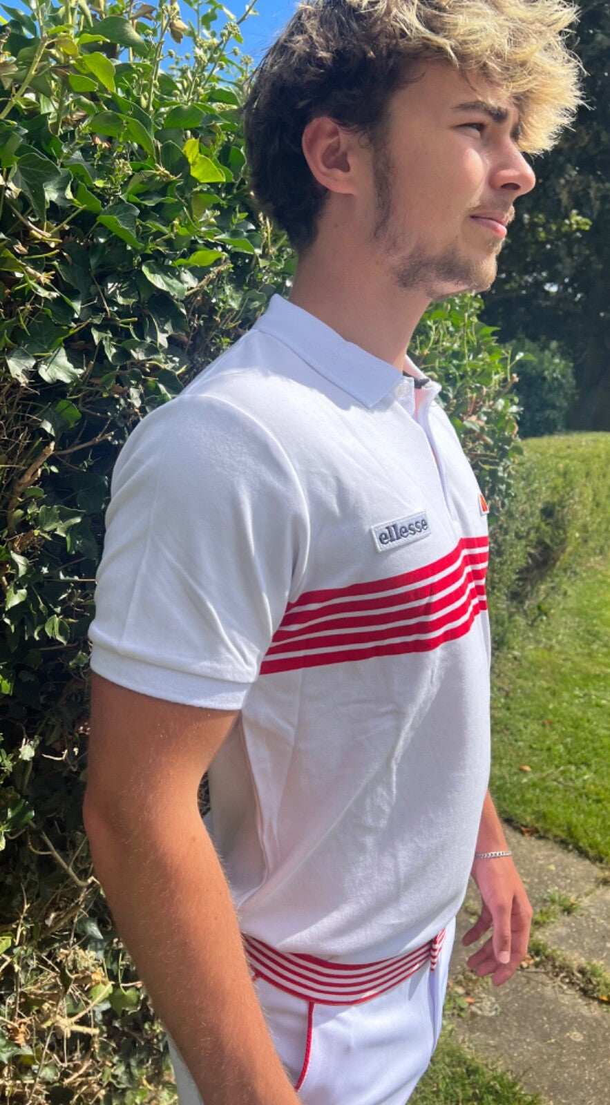 Ellesse Vilas Wimbledon Tennis Polo   Ltd Edition 100% Cotton! Half Price!10