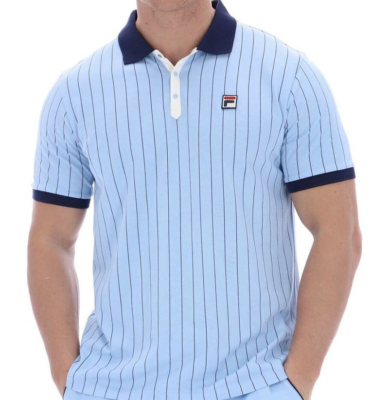 Fila Bjorn Borg BB1 Polo   Iconic Tennis Shirt   Sky Blue   Man City Colours1