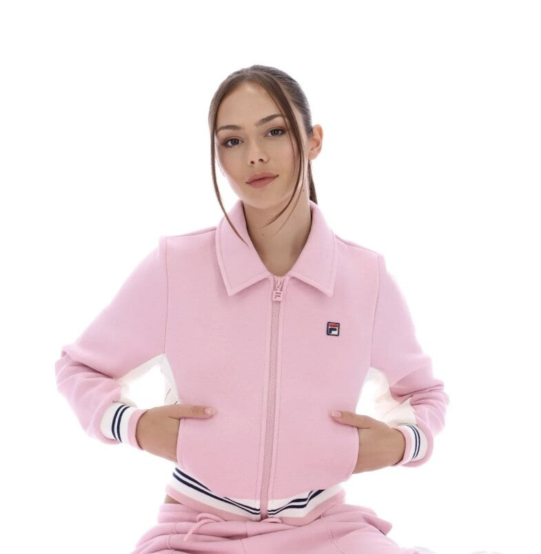 Fila Vintage Heroine Women’s Pink Tennis Track Jacket  RRP £80   HALF PRICE!!!0